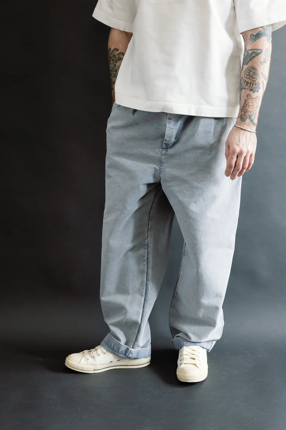 M-C-007 - Officer Chino Nebraska Cotton - Coastal Blue - Image 14