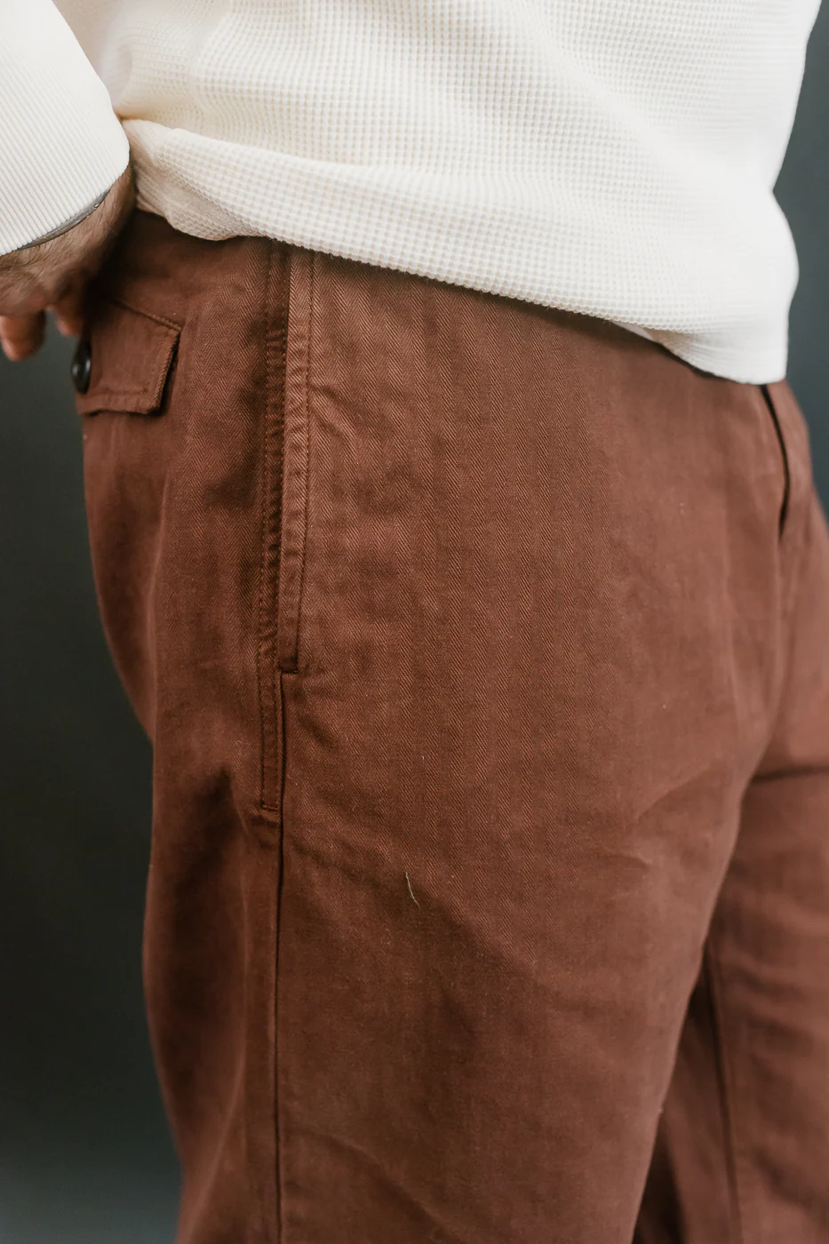 M-C-008 - Frisco Chino HBT - Chocolate - Image 18