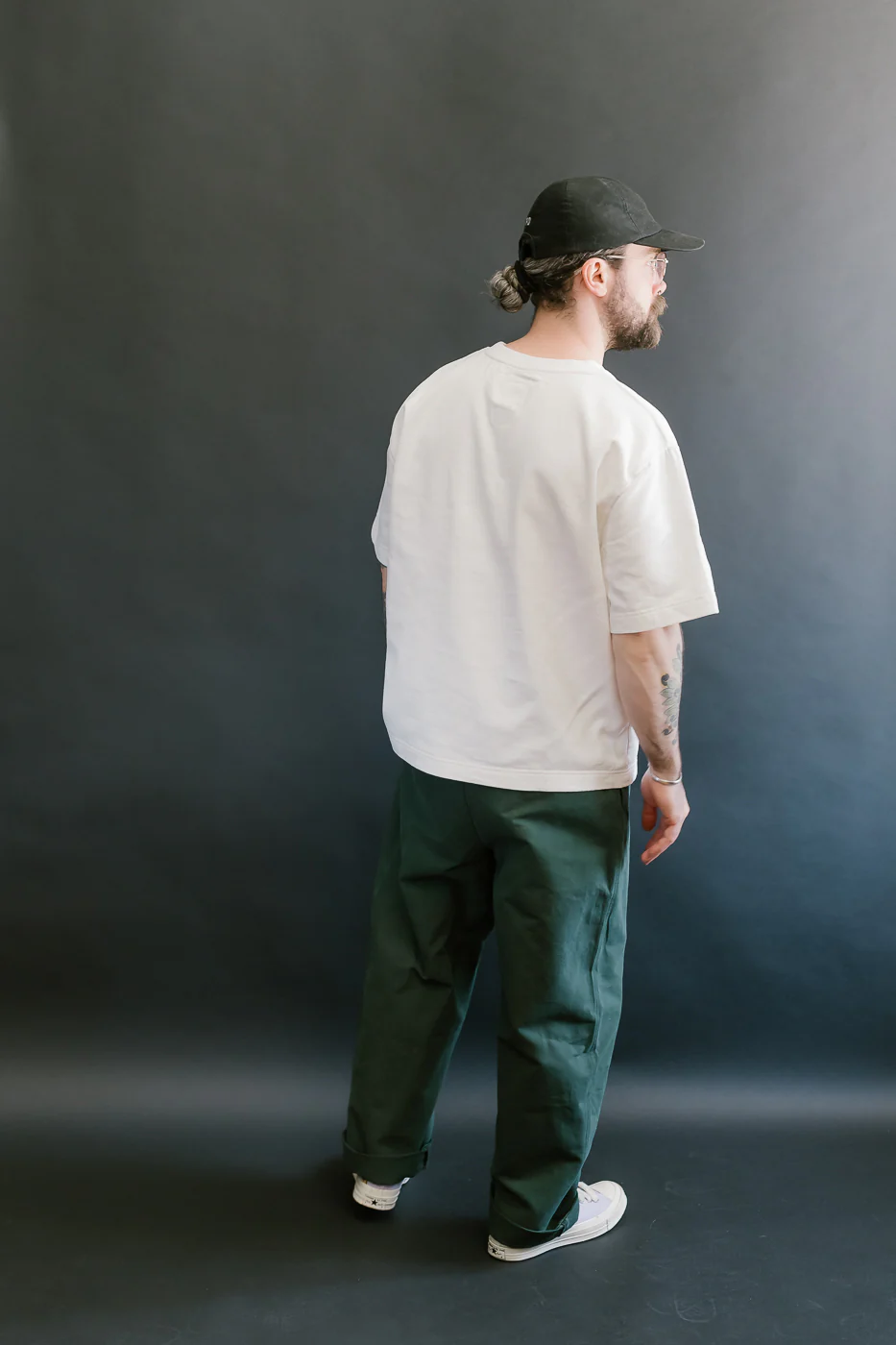 M-C-011 - Officer Chino Nebraska Cotton - Forest Green - Image 10