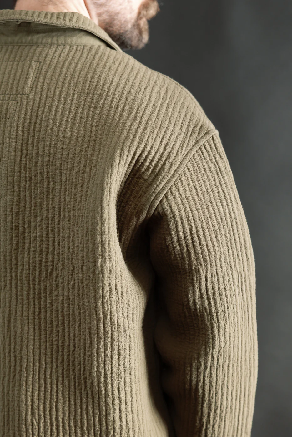 M-I-001 - Cana Shirt Fjord Jacquard - Fossil Green - Image 20