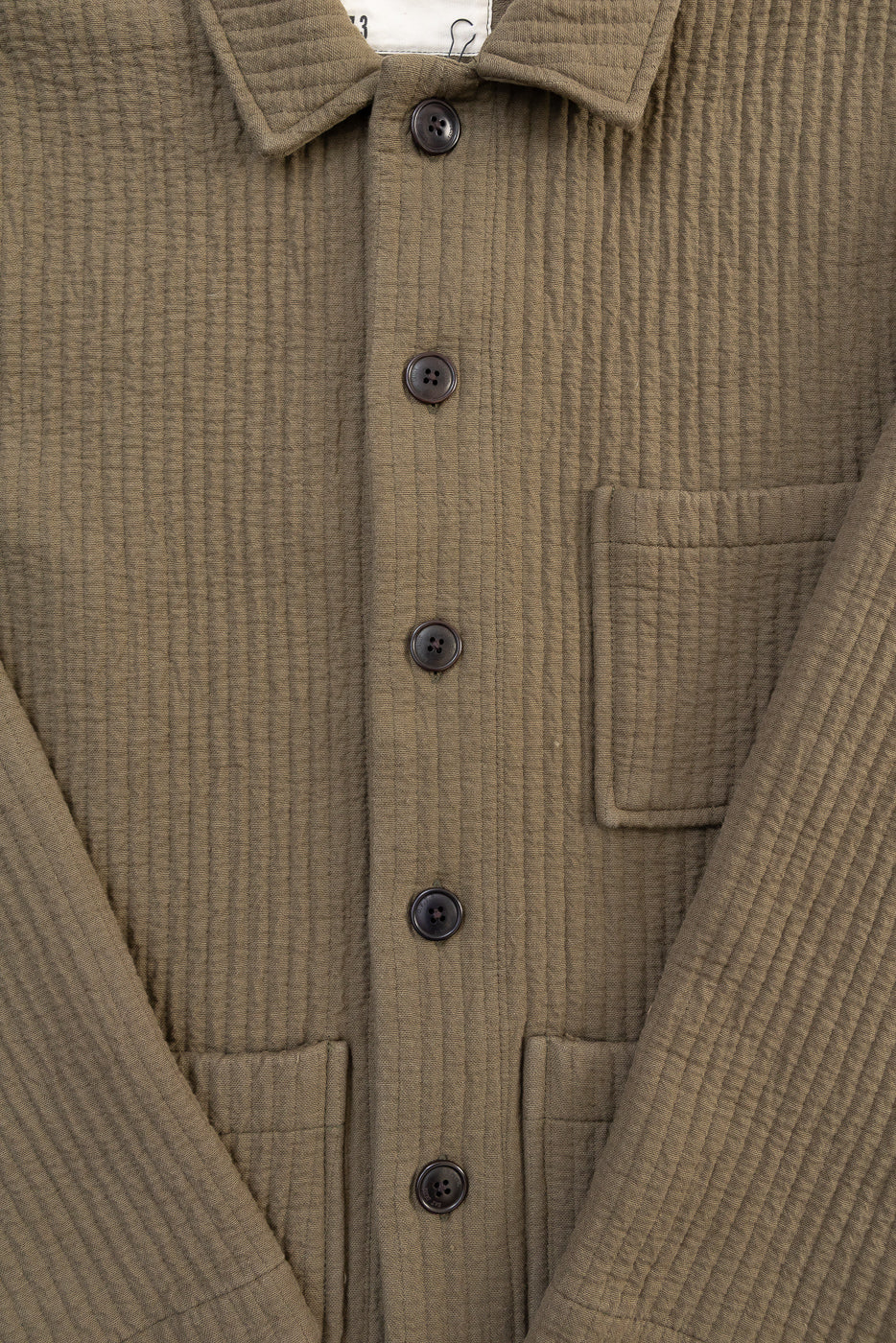 M-I-001 - Cana Shirt Fjord Jacquard - Fossil Green - Image 3