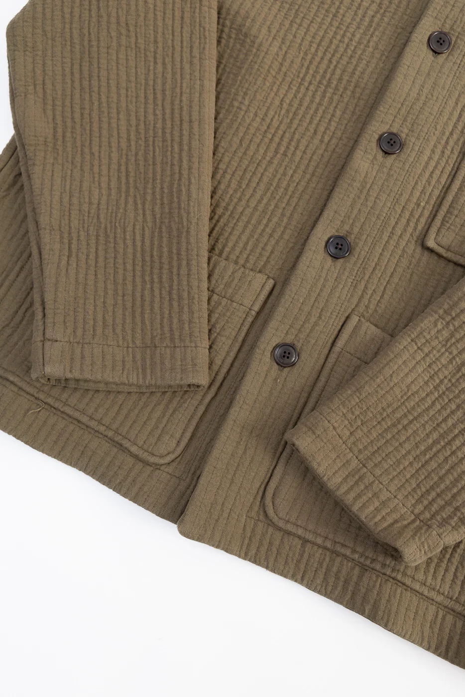 M-I-001 - Cana Shirt Fjord Jacquard - Fossil Green - Image 4