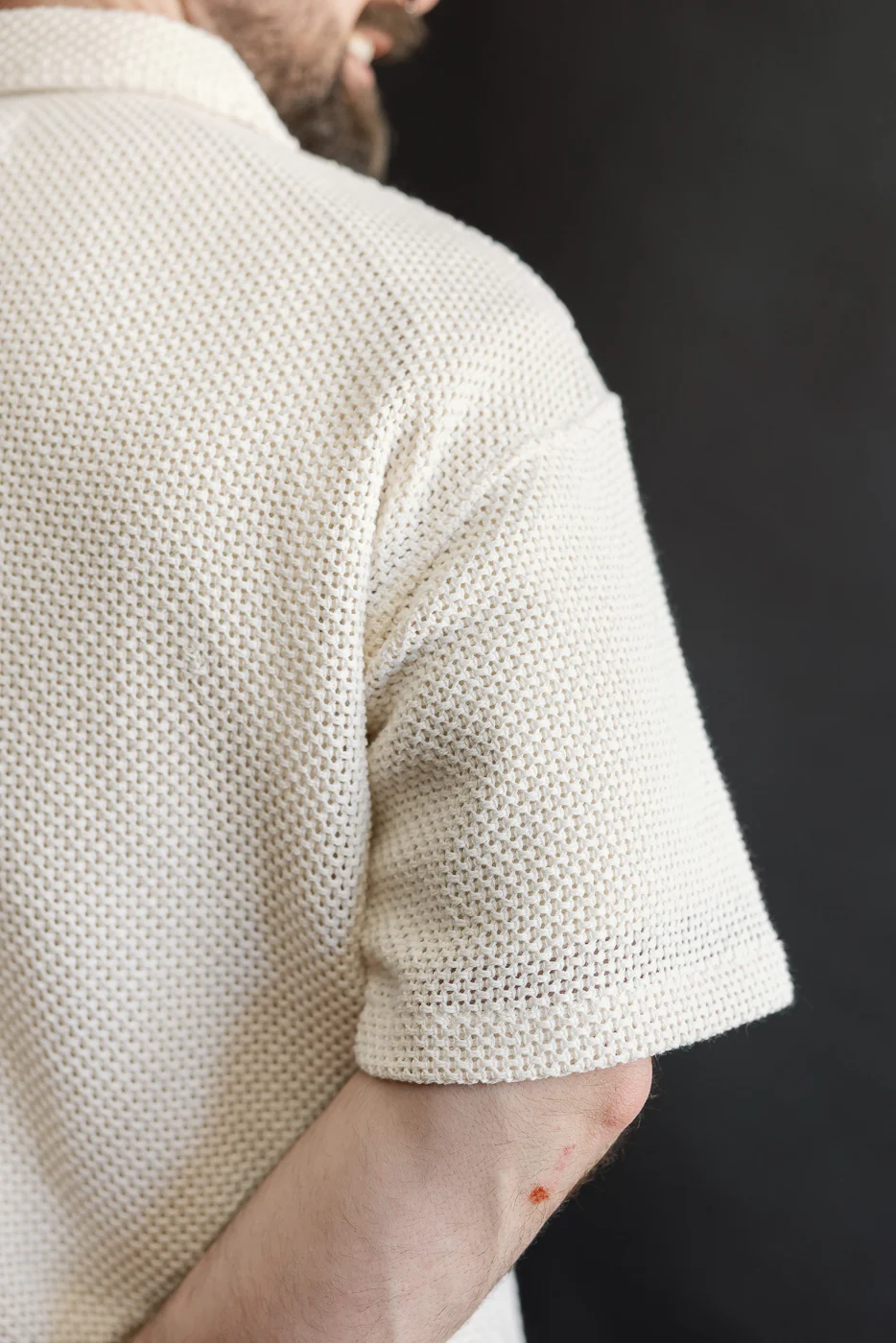 M-I-002C - Breeze Shirt Trellis Cotton - Ecru - Image 18