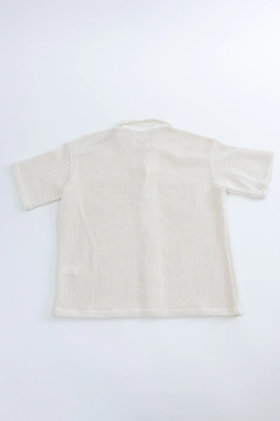 M-I-002C - Breeze Shirt Trellis Cotton - Ecru - Image 5