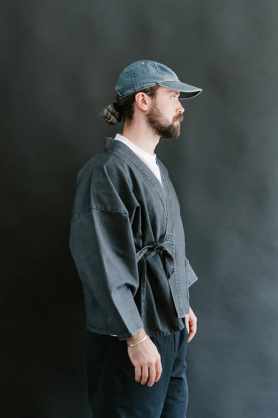 M-I-008 - Shogun Kimono Griffin Denim - Asphalt - Image 12