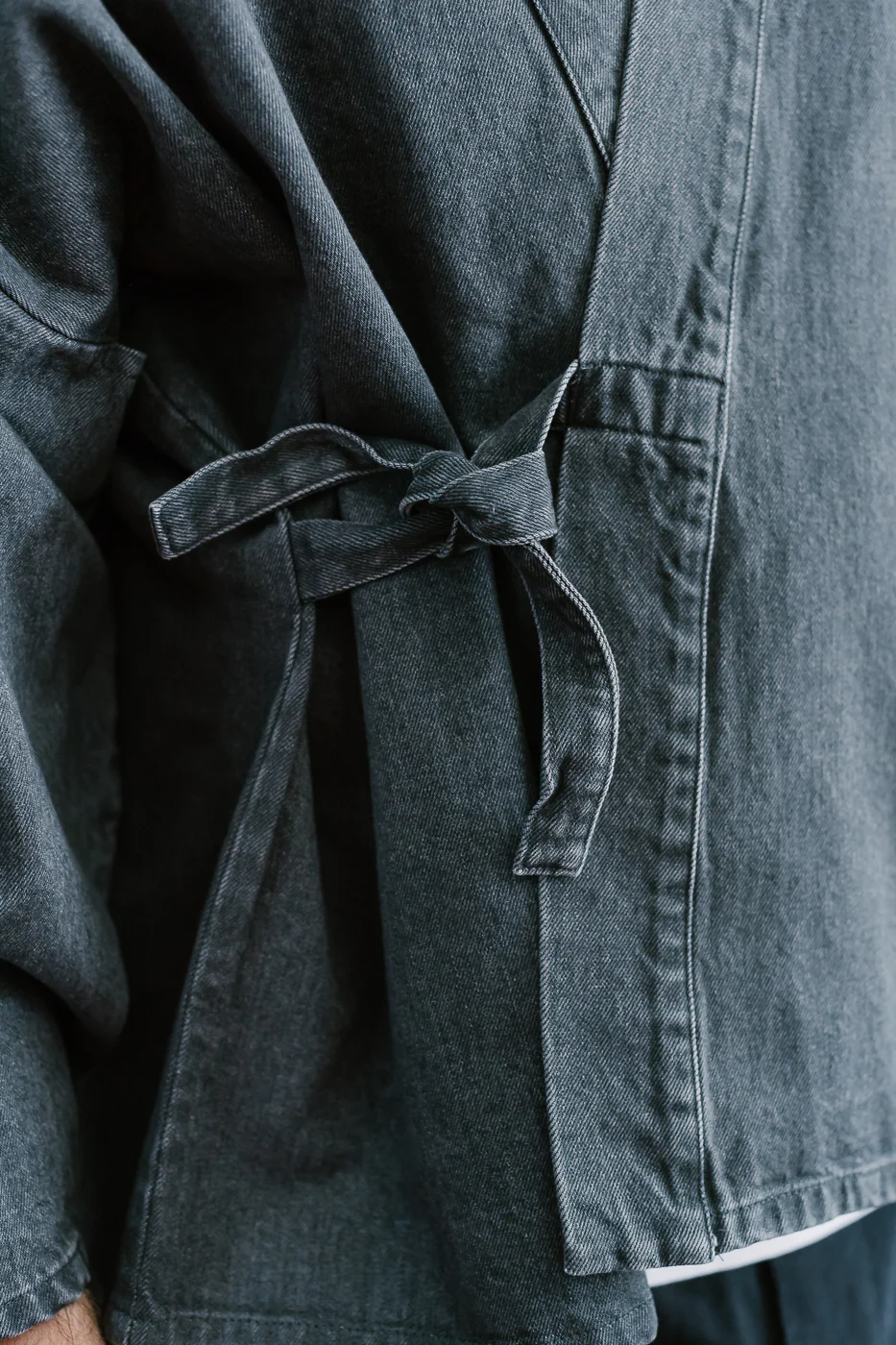M-I-008 - Shogun Kimono Griffin Denim - Asphalt - Image 19