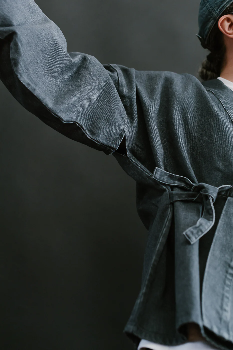 M-I-008 - Shogun Kimono Griffin Denim - Asphalt - Image 21