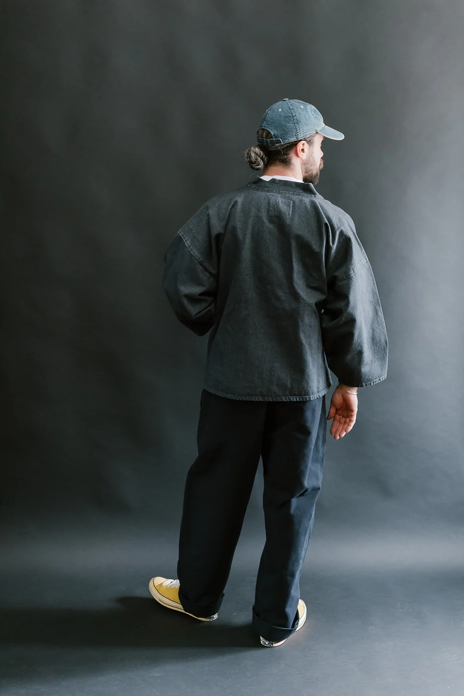 M-I-008 - Shogun Kimono Griffin Denim - Asphalt - Image 9