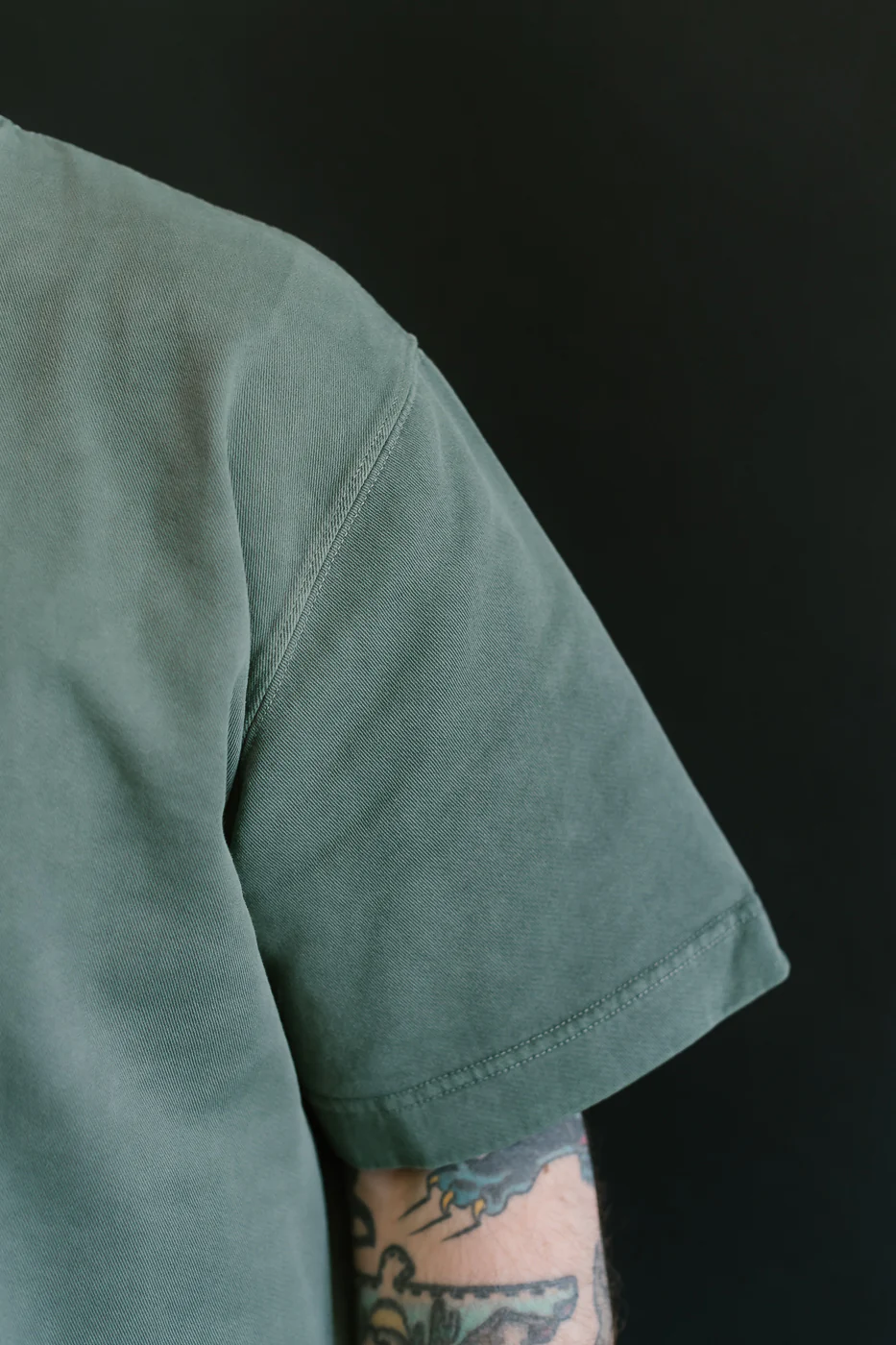 M-J-0001 - Power T Twill Jersey - Forest Green - Image 15