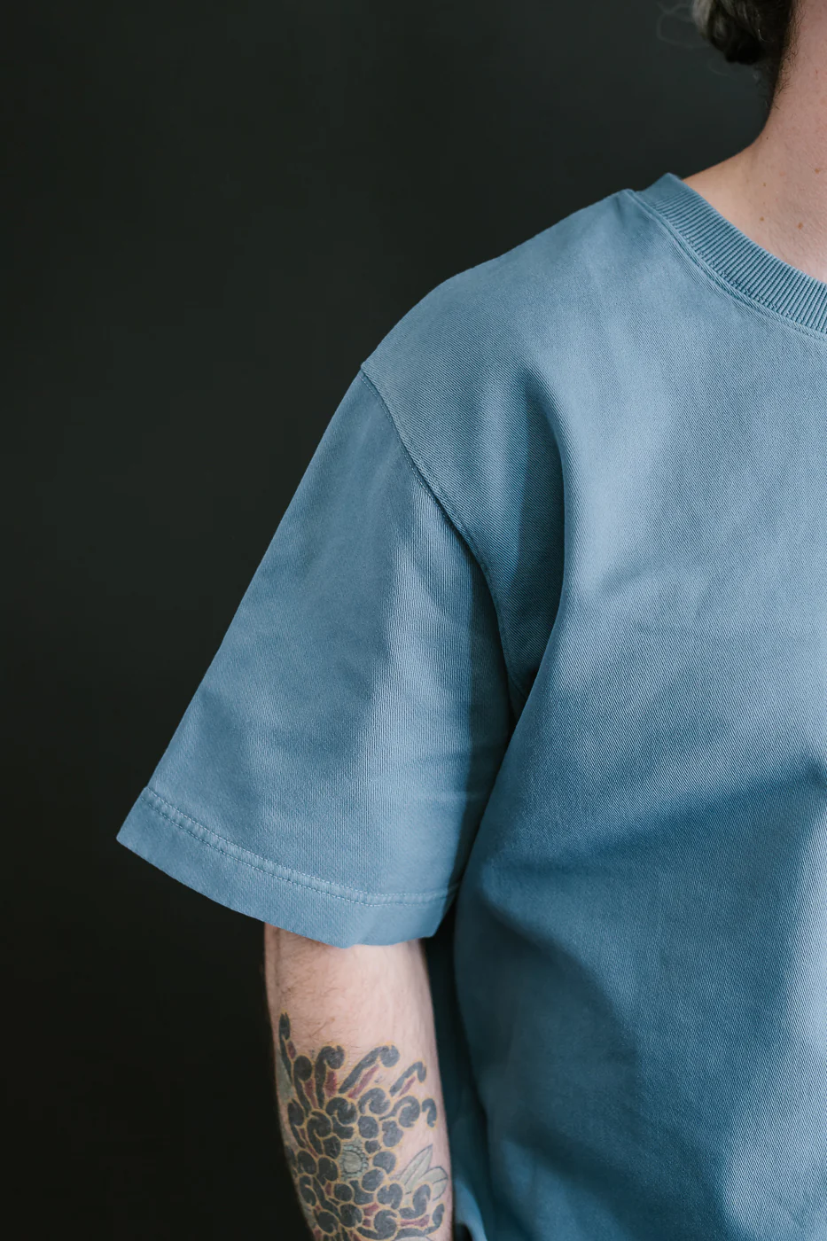 M-J-0001 - Power T Twill Jersey - Gaz Blue - Image 15
