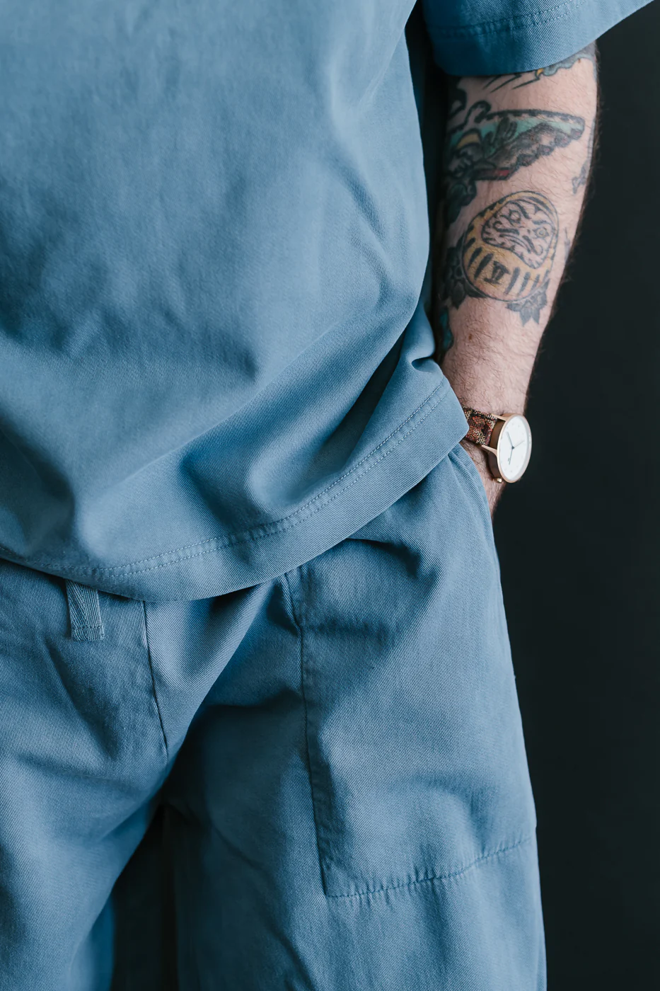 M-J-0001 - Power T Twill Jersey - Gaz Blue - Image 17