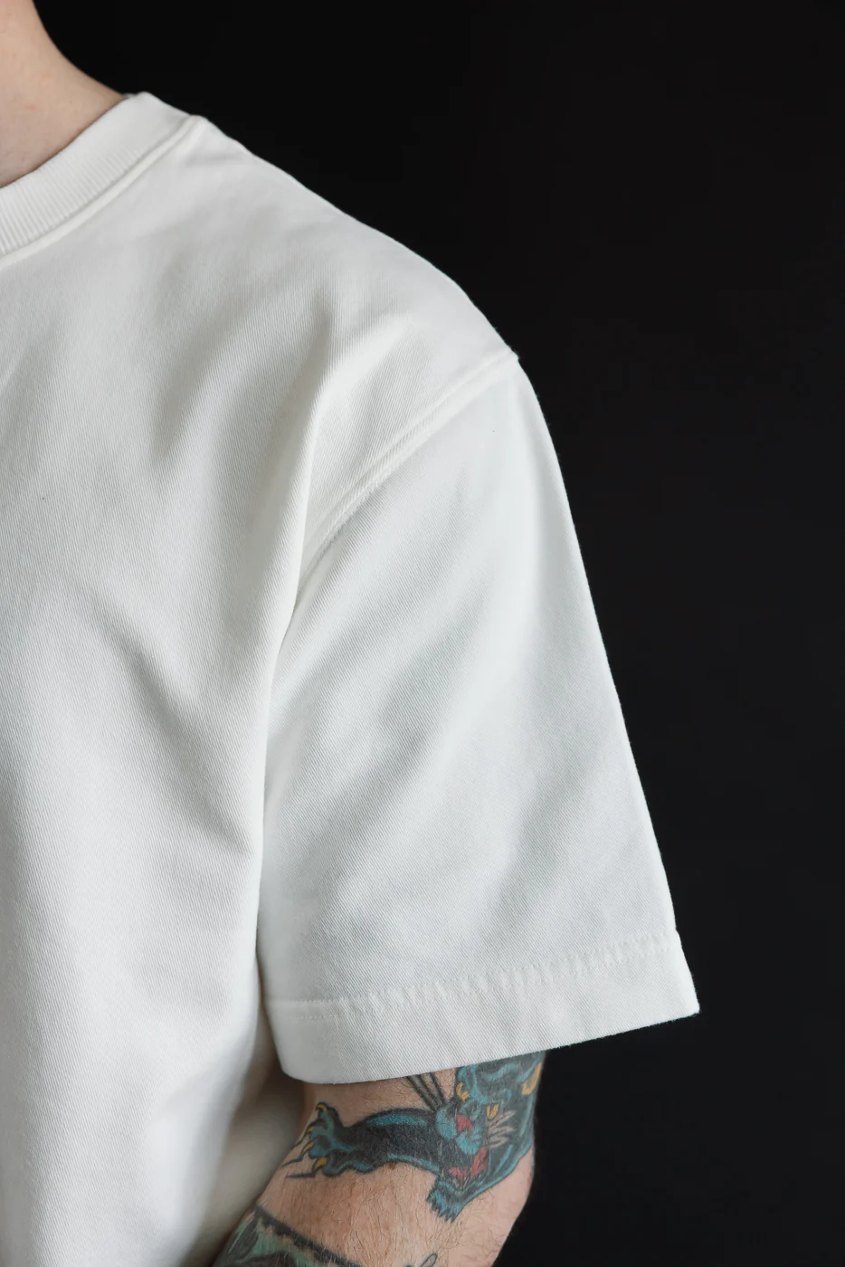 M-J-009 - Power T Twill Jersey - Milk - Image 14
