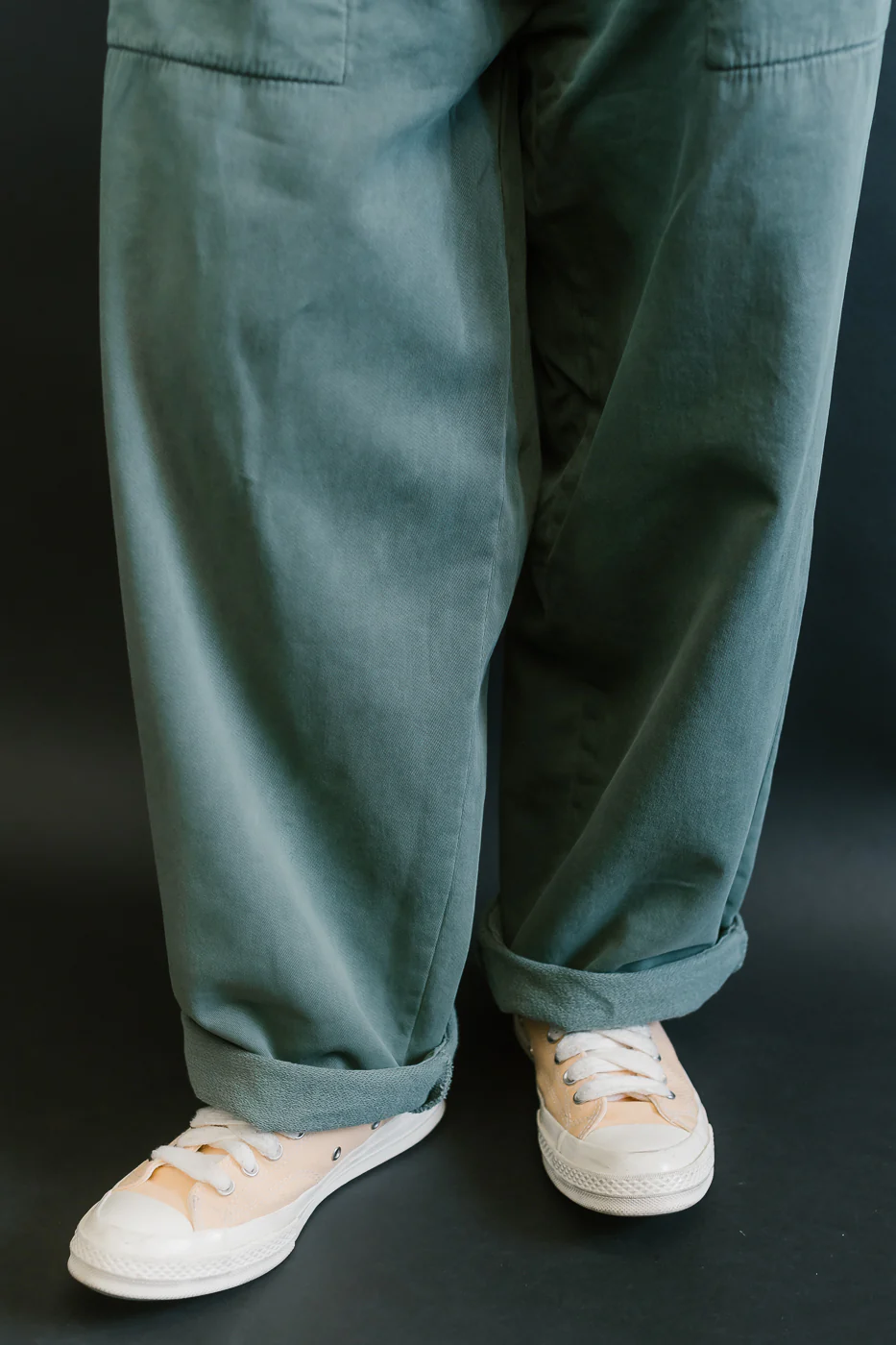 M-J-0003 - Reformer Pants Twill Jersey - Forest Green - Image 17