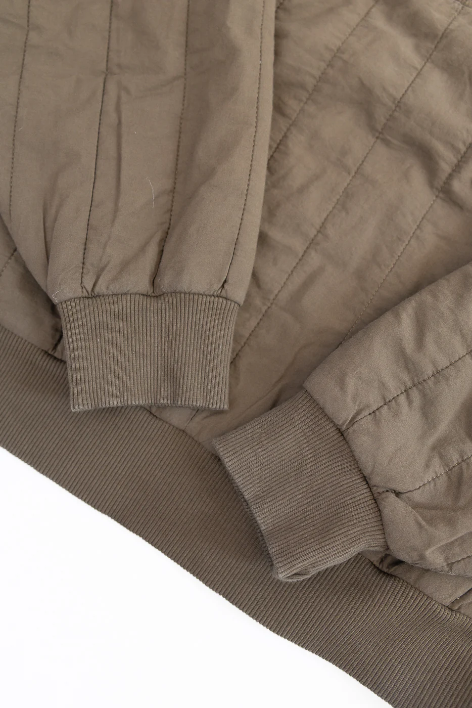 M-J-002 - Oslo Sweater Quilted Cotton - Java Brown - Image 3