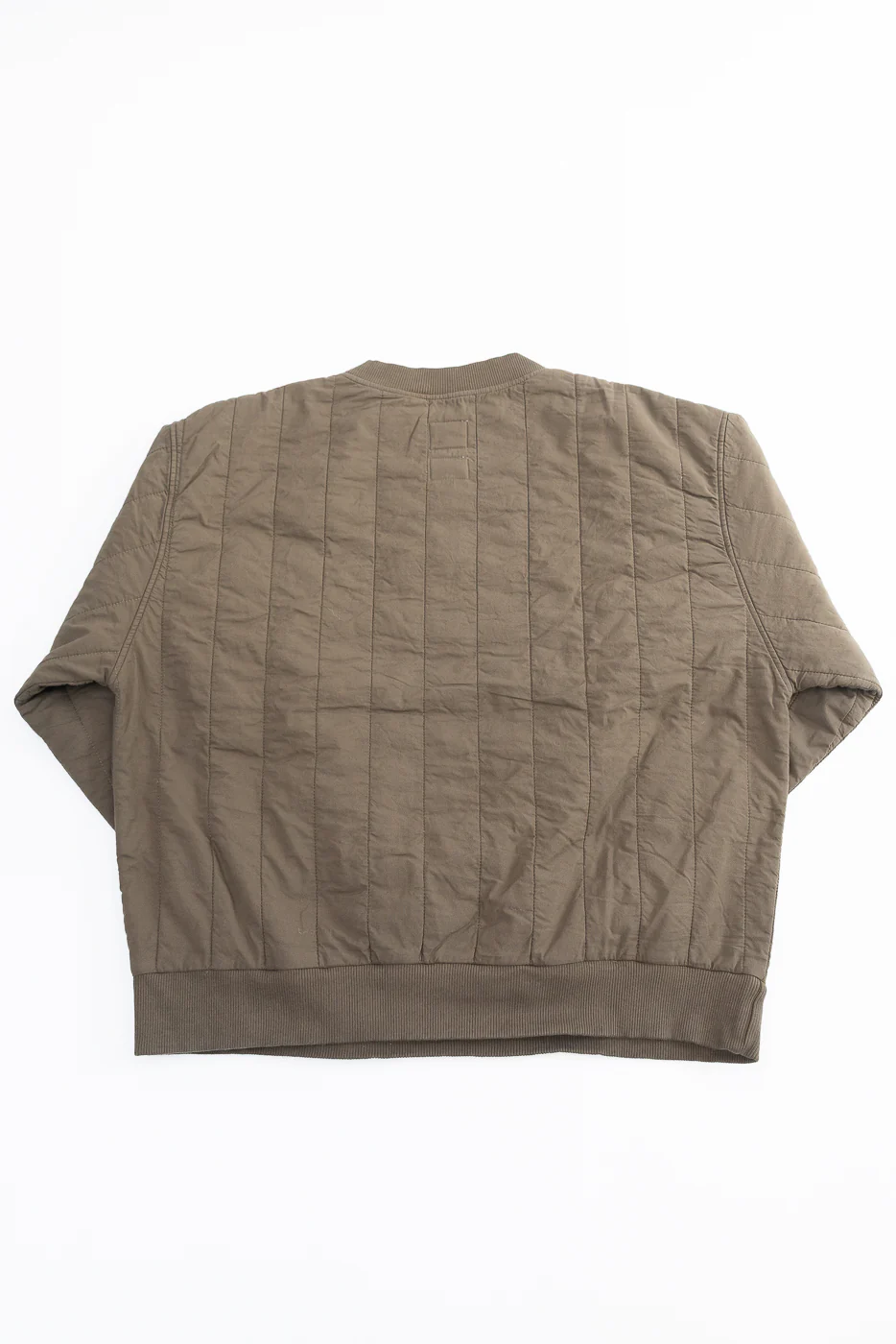 M-J-002 - Oslo Sweater Quilted Cotton - Java Brown - Image 4