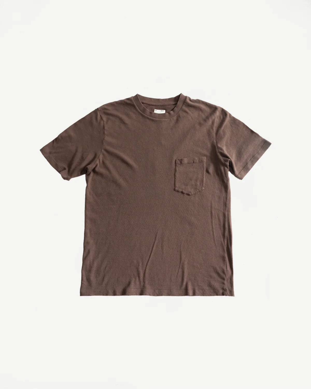 M-J-004 - Pocket T Shirt Cotton Hemp - Aztec Brown