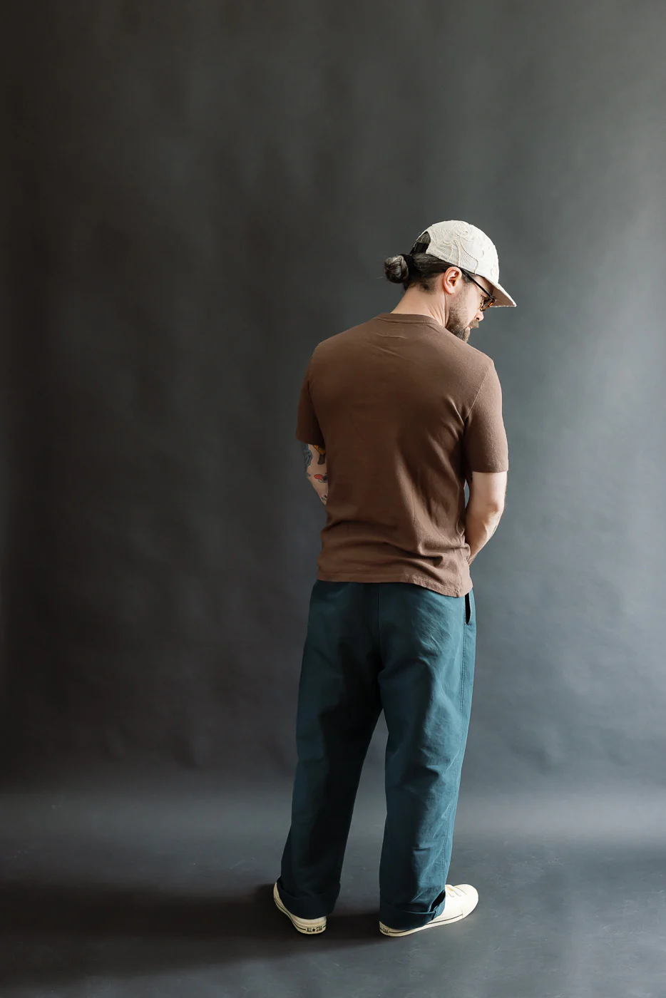 M-J-004 - Pocket T Shirt Cotton Hemp - Aztec Brown - Image 8