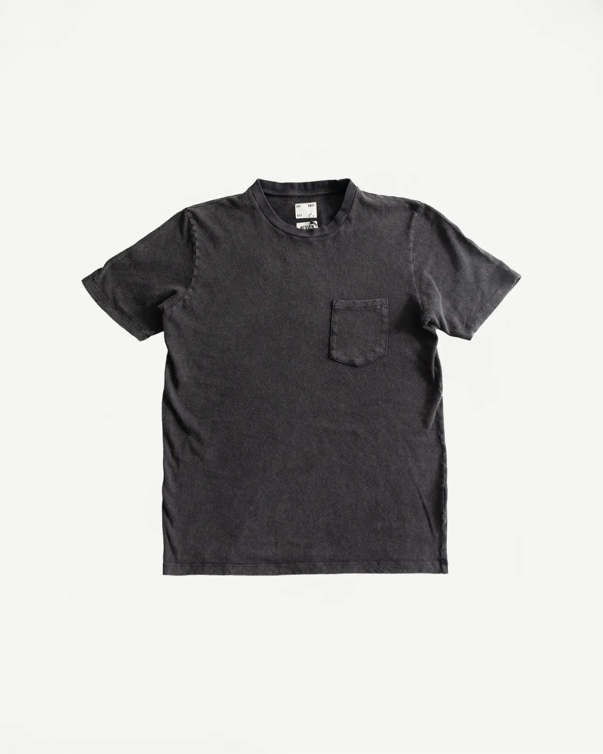 M-J-004 - Pocket T Shirt Cotton Hemp - Vintage Black