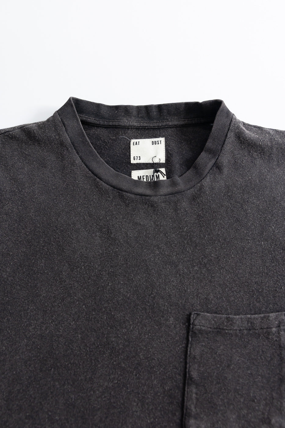 M-J-004 - Pocket T Shirt Cotton Hemp - Vintage Black - Image 2