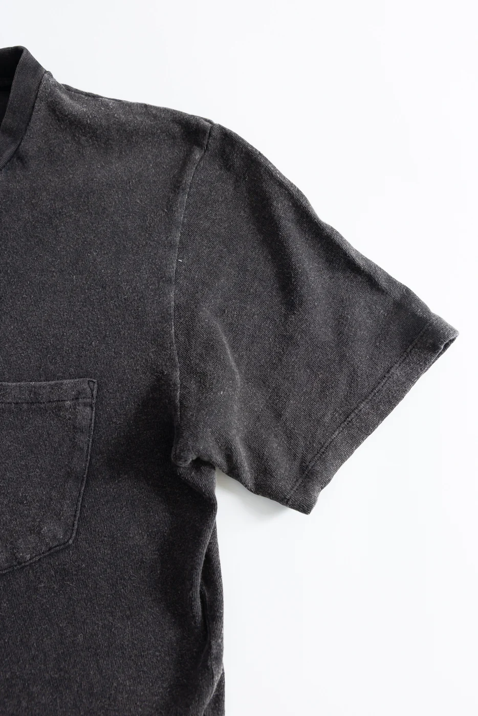 M-J-004 - Pocket T Shirt Cotton Hemp - Vintage Black - Image 4