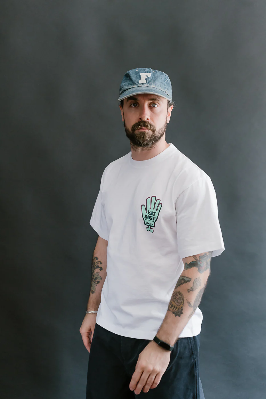 M-J-006 - Russel T-Shirt Antigoon - White - Image 11