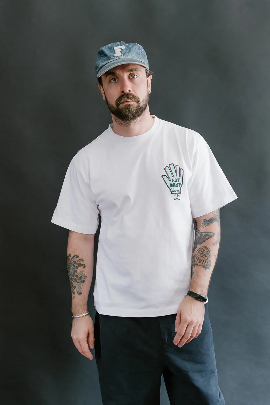 M-J-006 - Russel T-Shirt Antigoon - White - Image 16