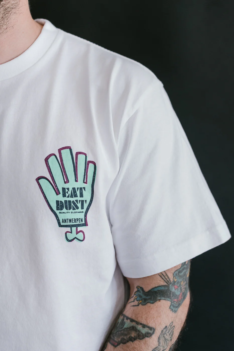 M-J-006 - Russel T-Shirt Antigoon - White - Image 17