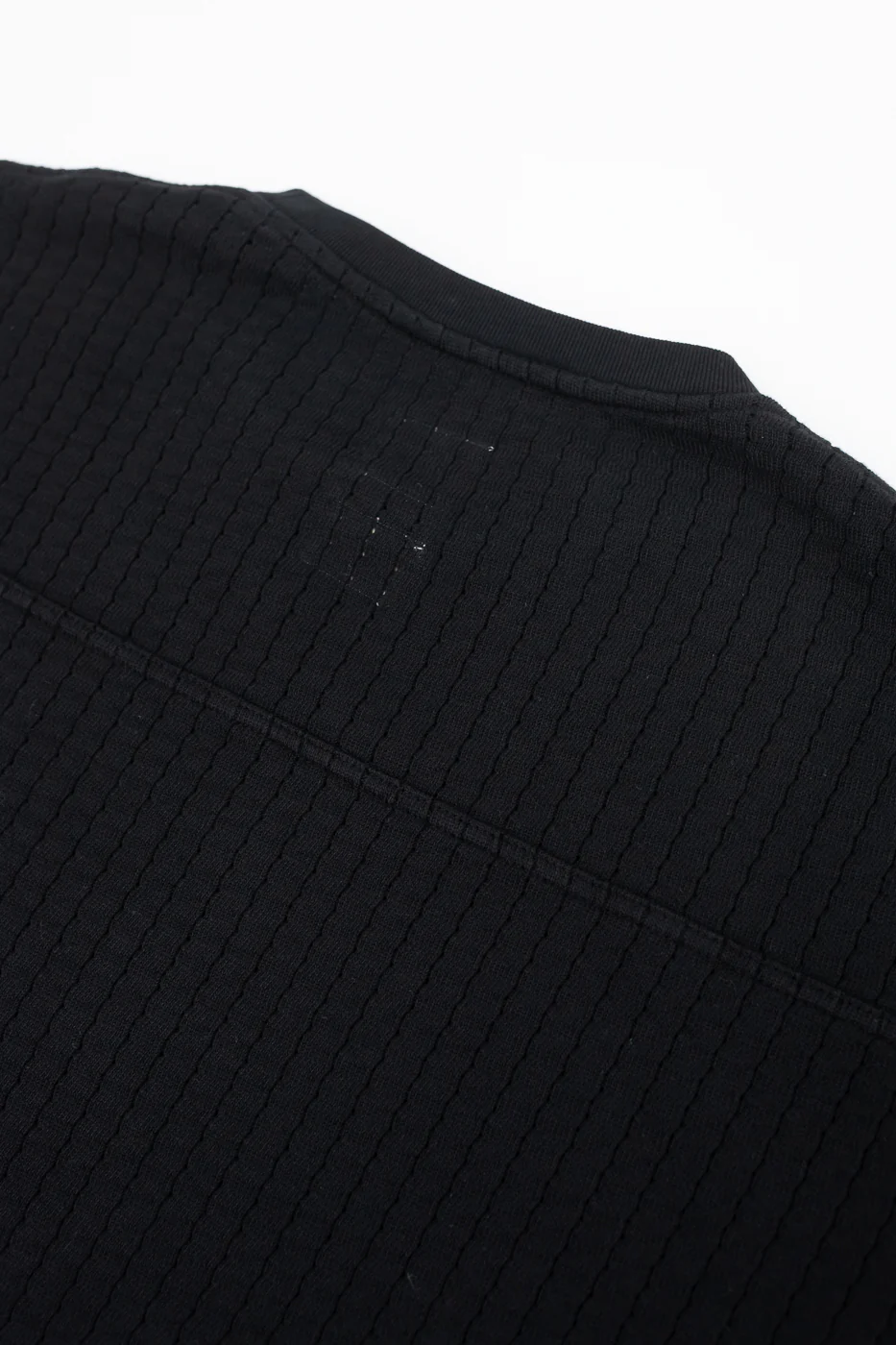 M-J-009 - Cotton Mesh Oversized T-shirt - Black - Image 4