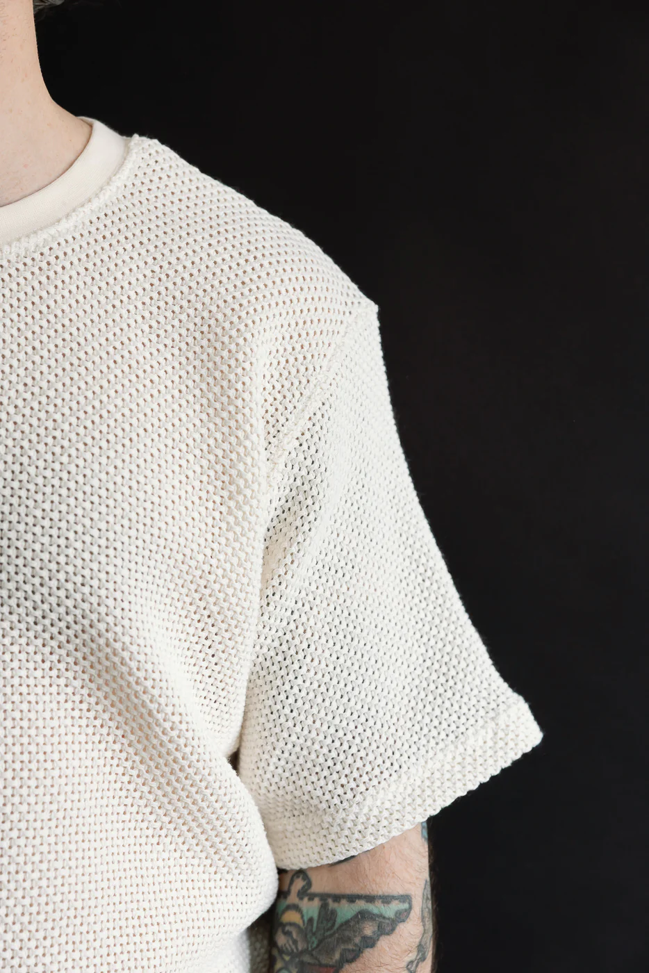 M-J-009B - Power T Trellis Cotton - Ecru - Image 15