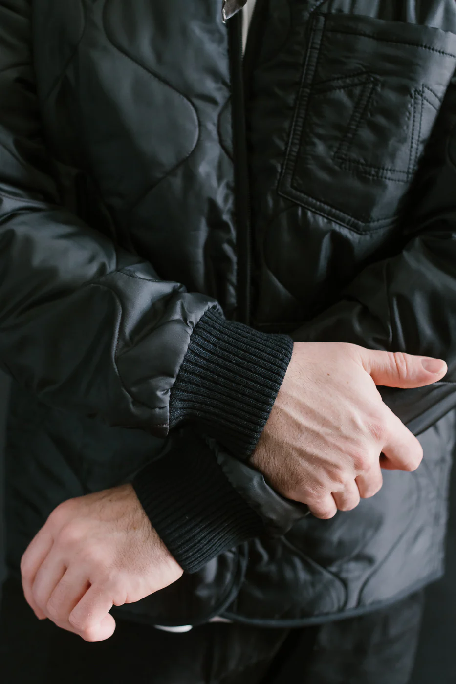 M-Z-A-NOS - Type 2 Frostbite Quilted Nylon Jacket - Black - Image 18