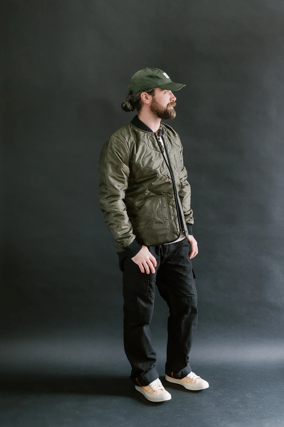 M-Z-A-NOS - Type 2 Frostbite Quilted Nylon Jacket - Khaki - Image 7