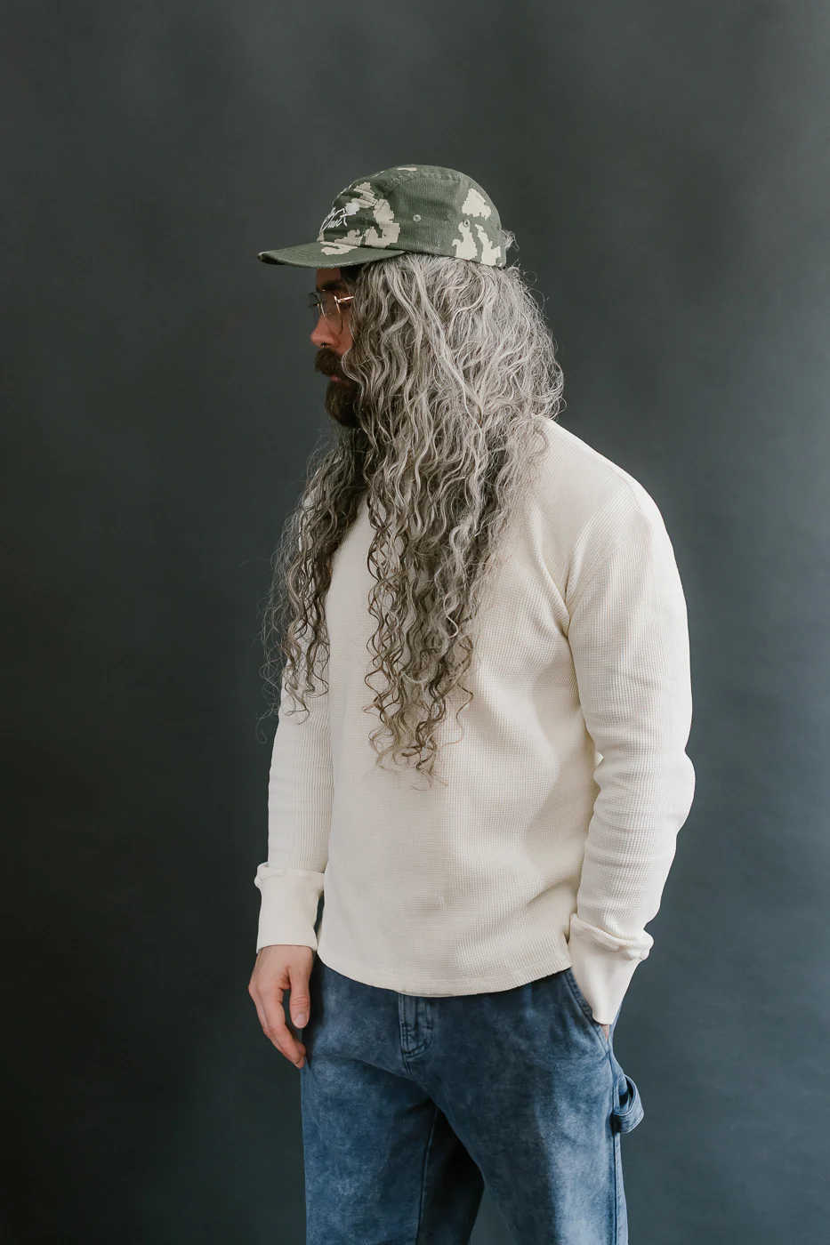 M-Z-J-NOS-008 - Thermo Waffle T Jersey - Off White - Image 12