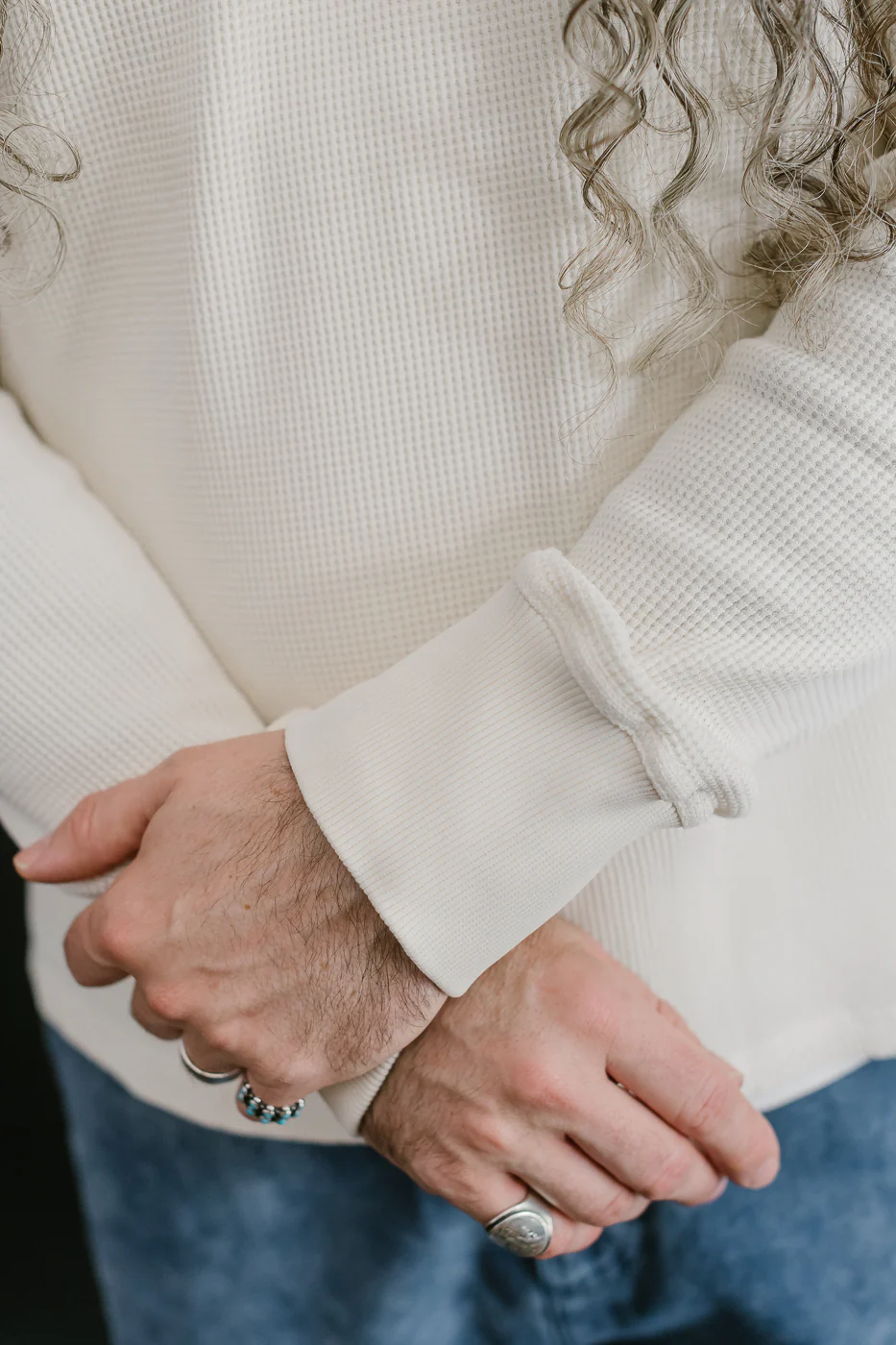 M-Z-J-NOS-008 - Thermo Waffle T Jersey - Off White - Image 14