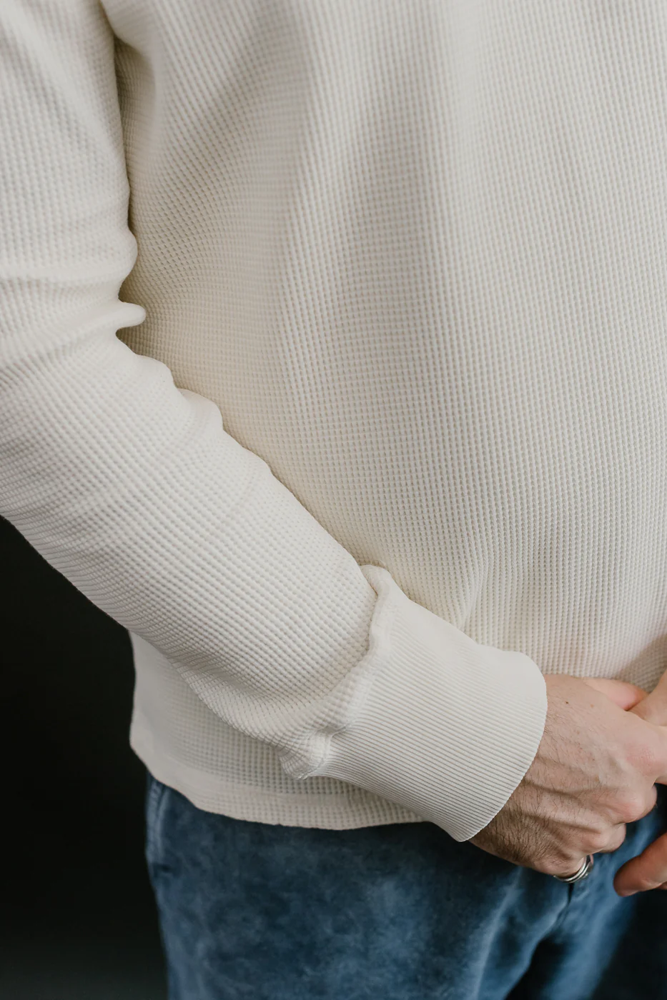 M-Z-J-NOS-008 - Thermo Waffle T Jersey - Off White - Image 17