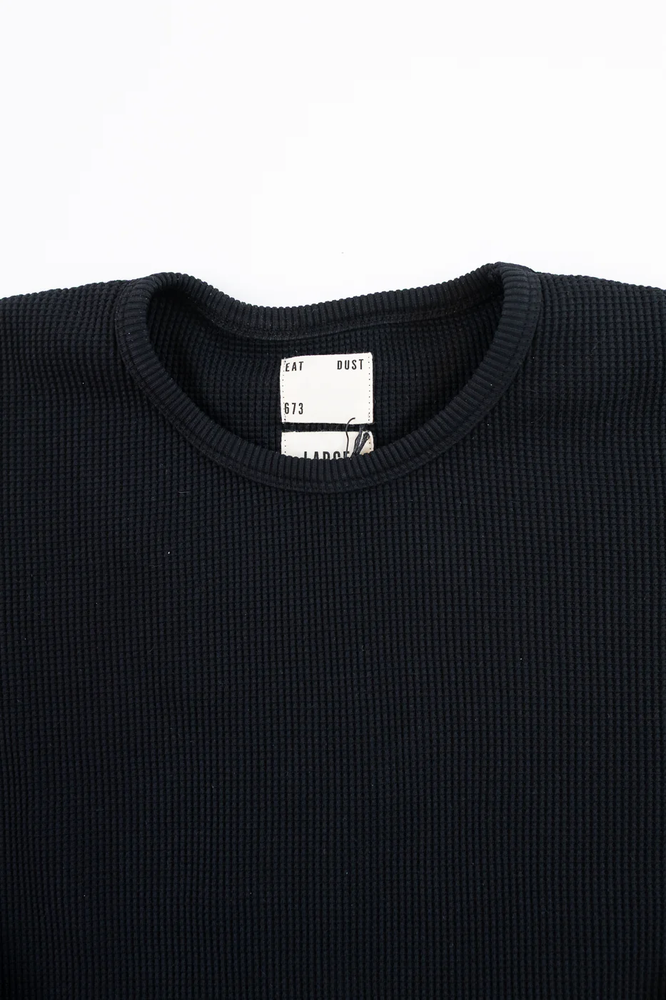 M-Z-J-NOS-900 - Thermo Waffle T Jersey - Black - Image 2