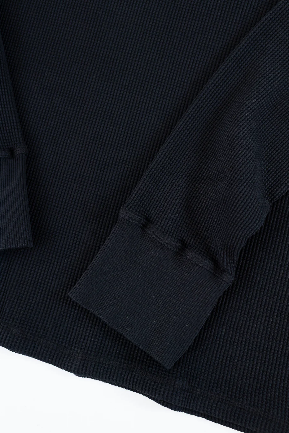 M-Z-J-NOS-900 - Thermo Waffle T Jersey - Black - Image 3