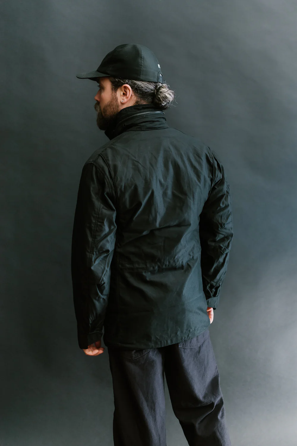 01-6065-61 - M65 Field Jacket Reverse Sateen - All Black - Image 16