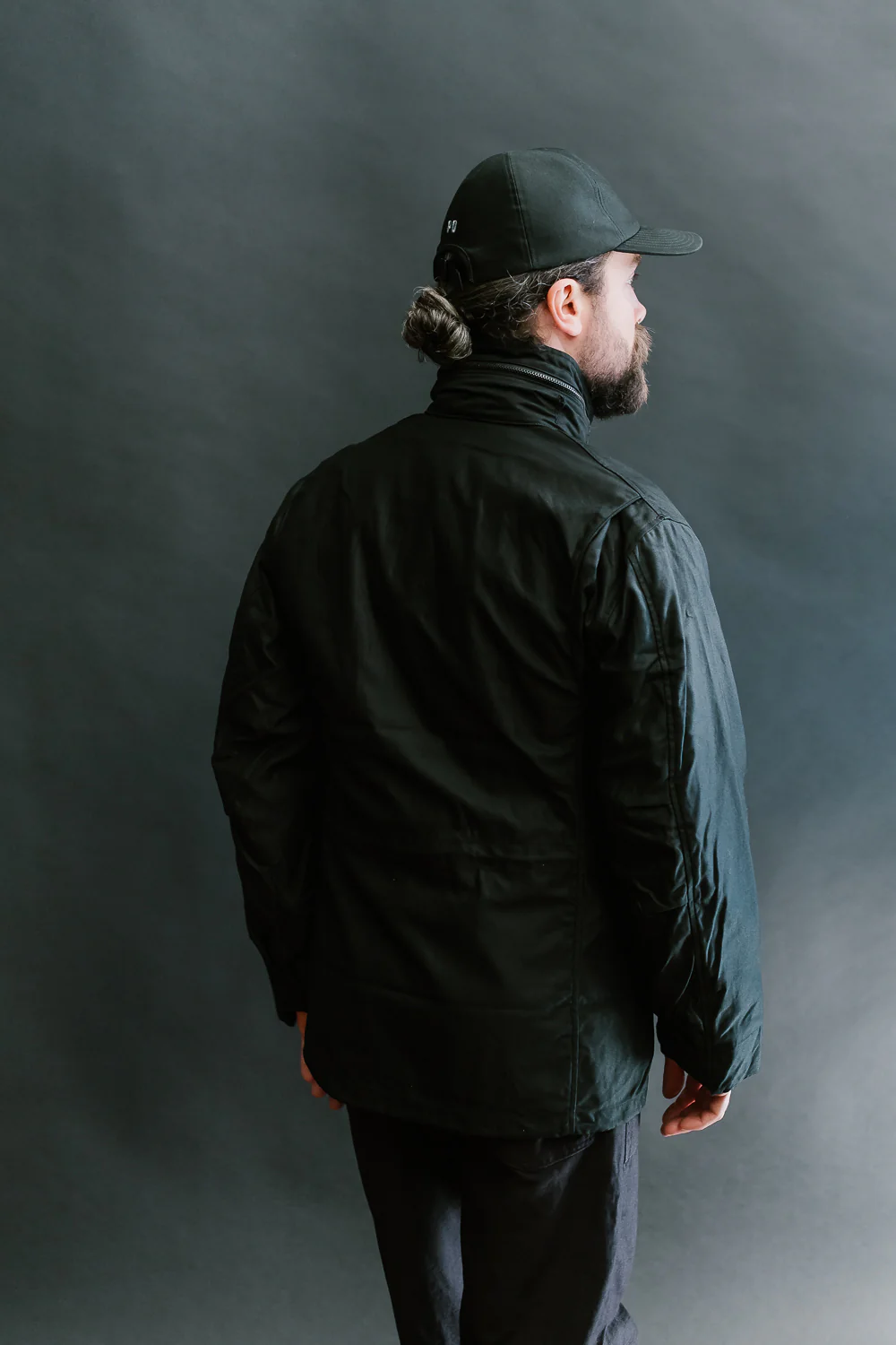01-6065-61 - M65 Field Jacket Reverse Sateen - All Black - Image 17