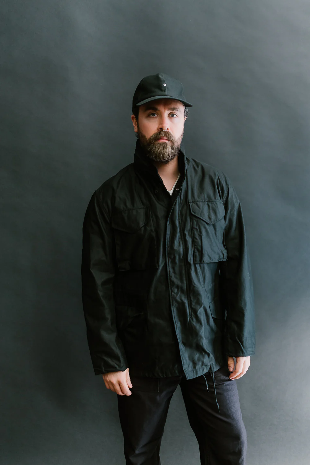 01-6065-61 - M65 Field Jacket Reverse Sateen - All Black - Image 19