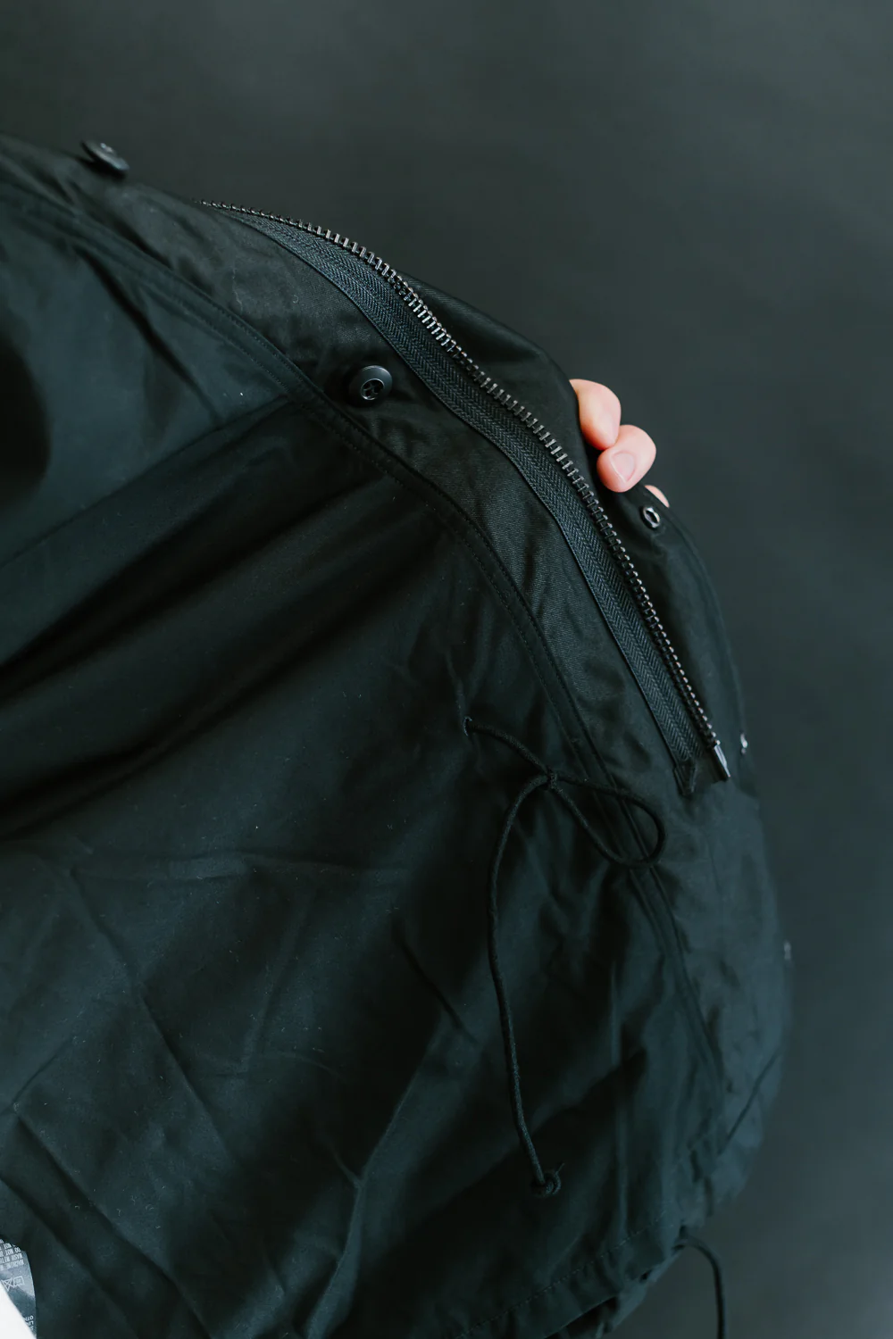01-6065-61 - M65 Field Jacket Reverse Sateen - All Black - Image 23