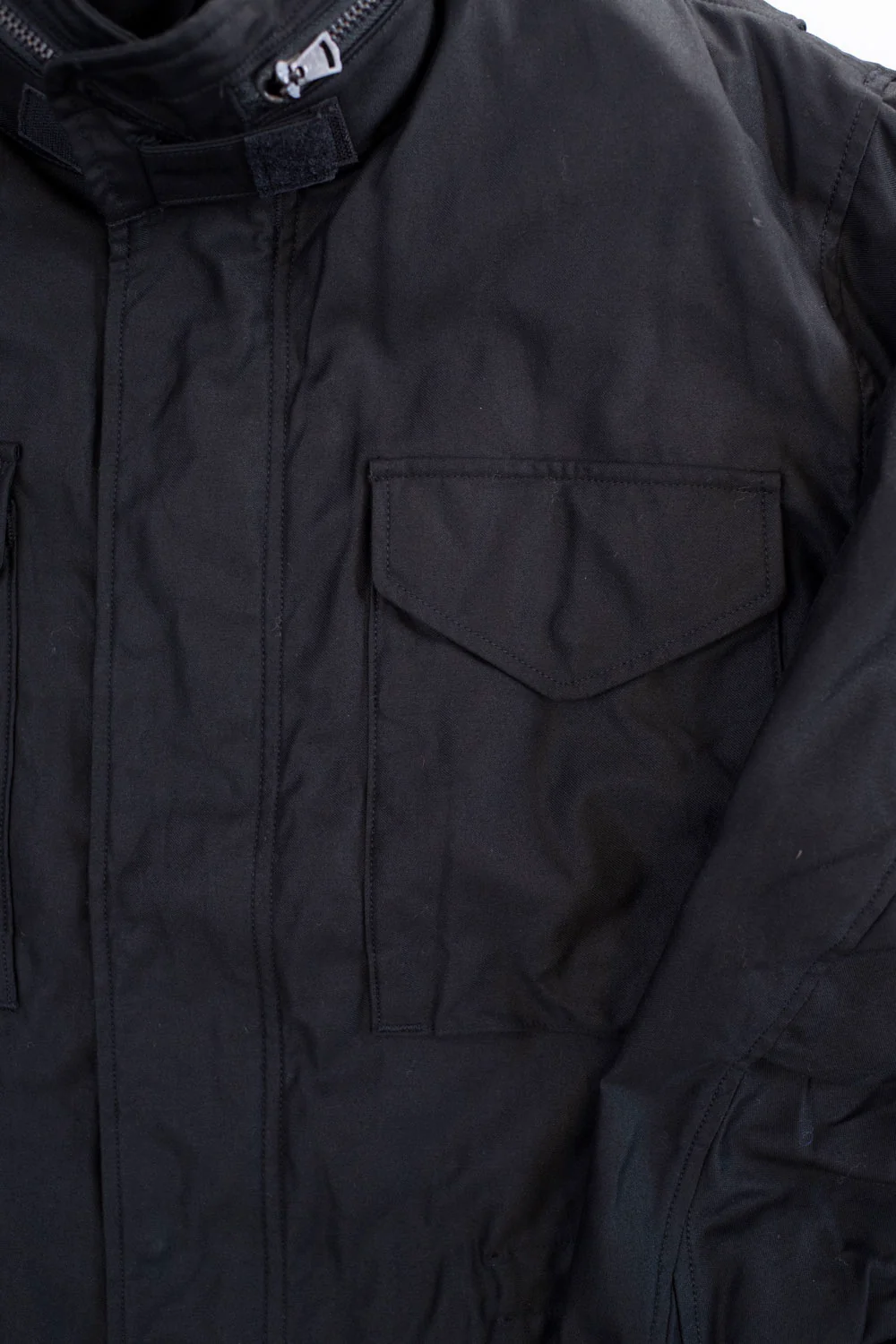 01-6065-61 - M65 Field Jacket Reverse Sateen - All Black - Image 3