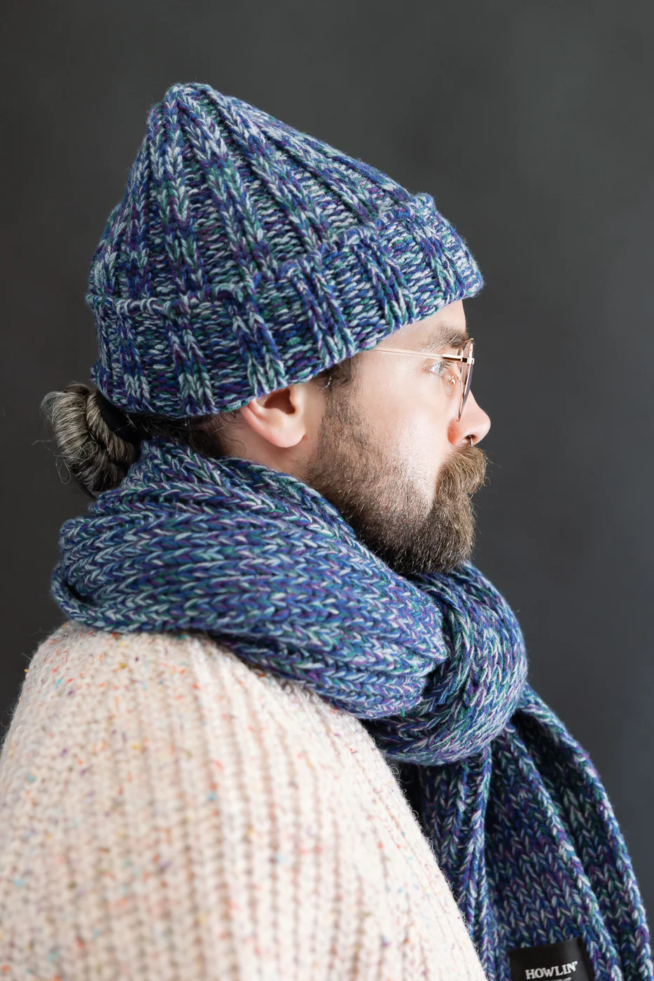 Marled Fantasies Hat - Diesel Mix - Image 4