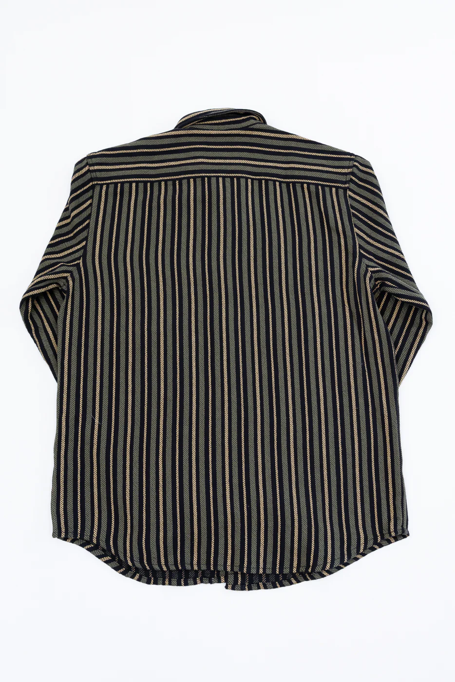 McAllen Shirt Drunken Stripe Twill - Black, Beige, Grey - Image 5