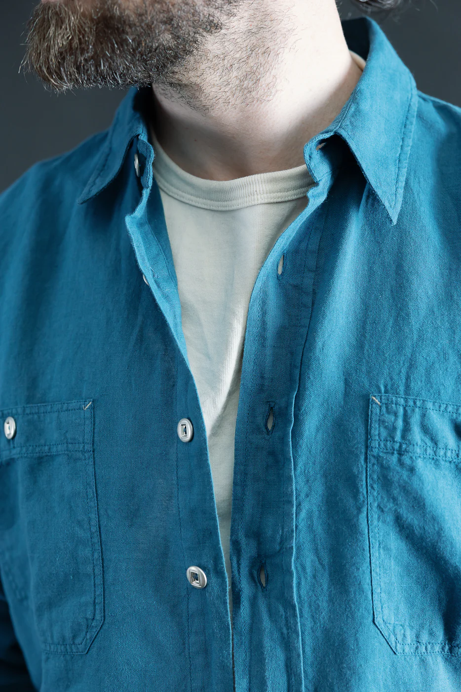 McAllen Shirt Mill Scale Canvas - Ocean Blue - Image 18