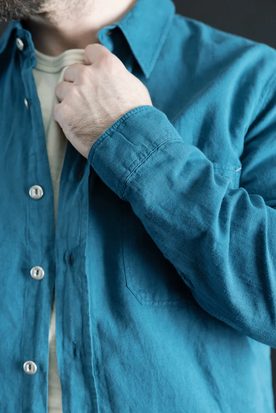 McAllen Shirt Mill Scale Canvas - Ocean Blue - Image 21