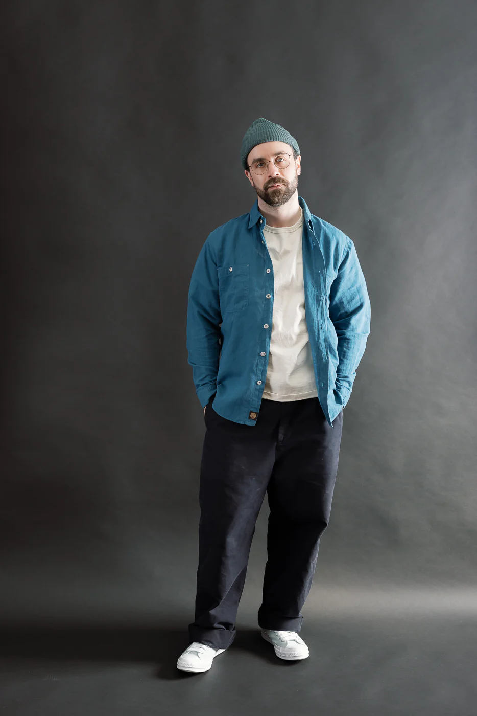 McAllen Shirt Mill Scale Canvas - Ocean Blue - Image 8