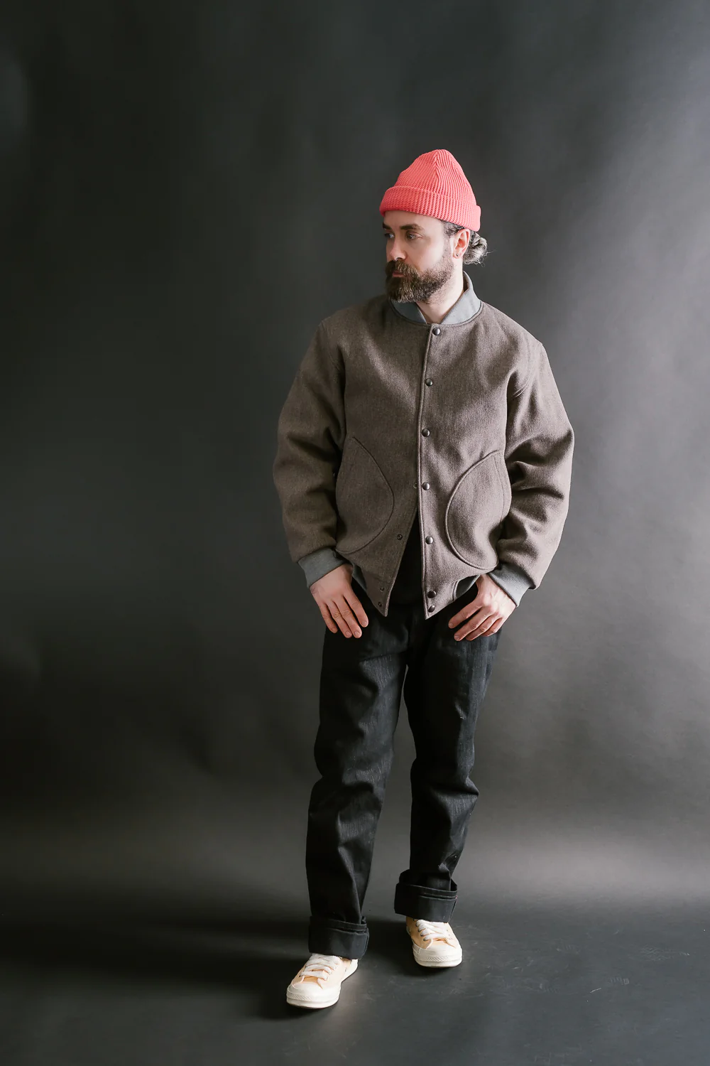 Melton Award Jacket - 38 Sepia - Image 6