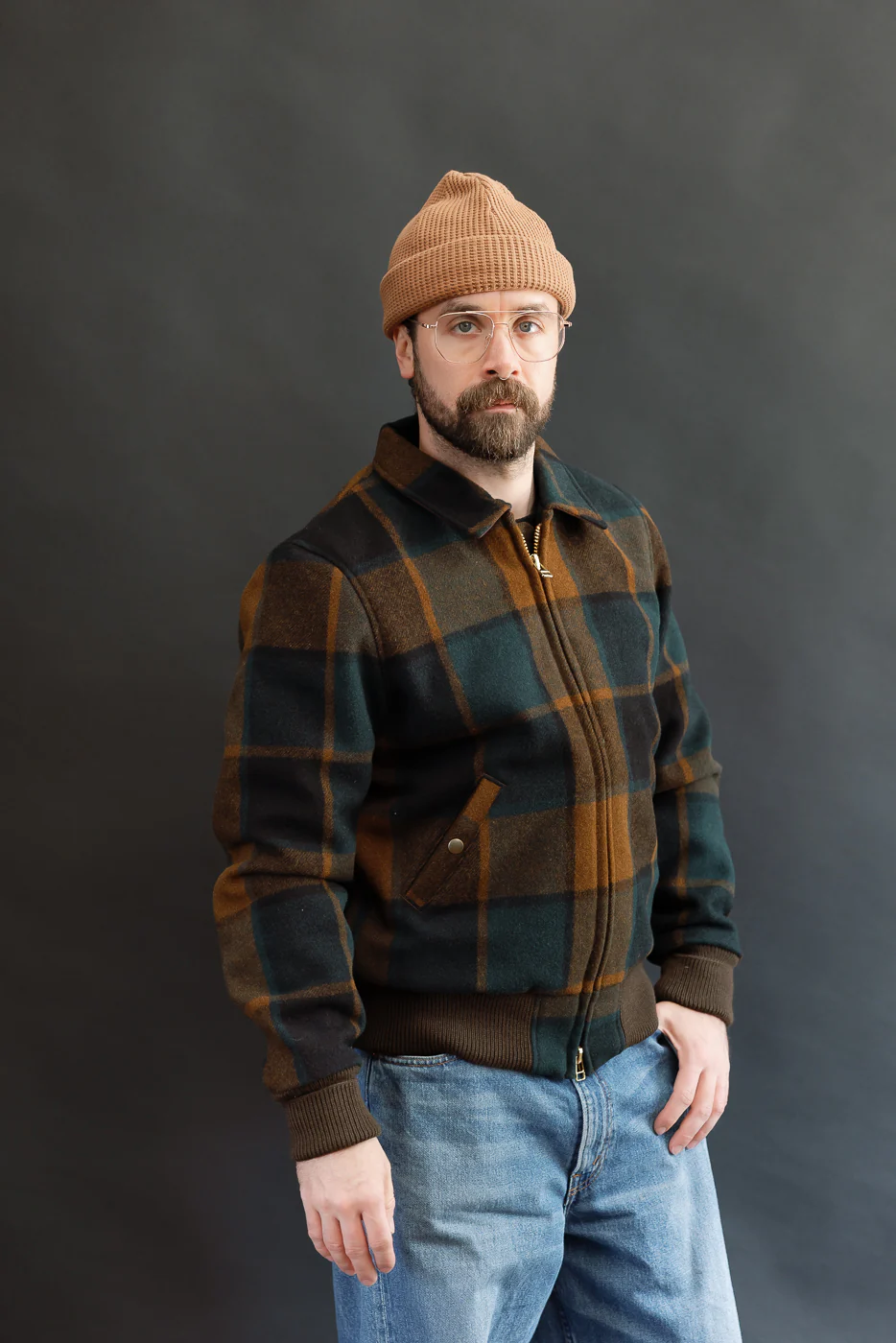Melton Wool Weekender Jacket - Oregon Plaid - Image 11