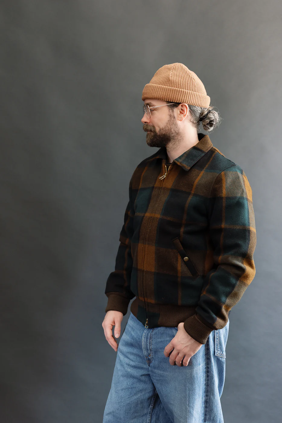 Melton Wool Weekender Jacket - Oregon Plaid - Image 14