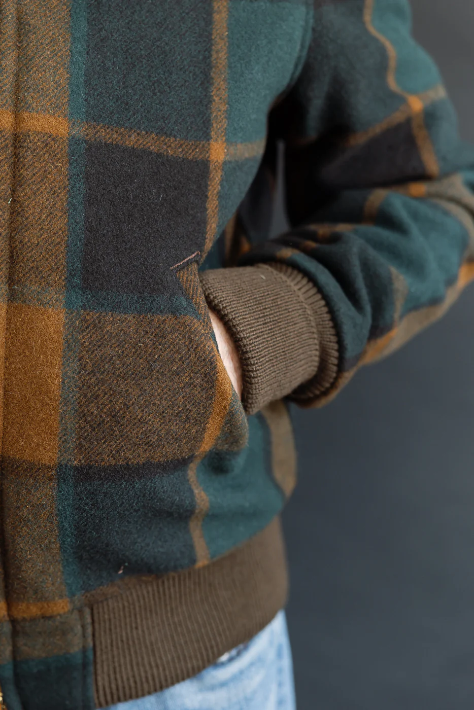 Melton Wool Weekender Jacket - Oregon Plaid - Image 19